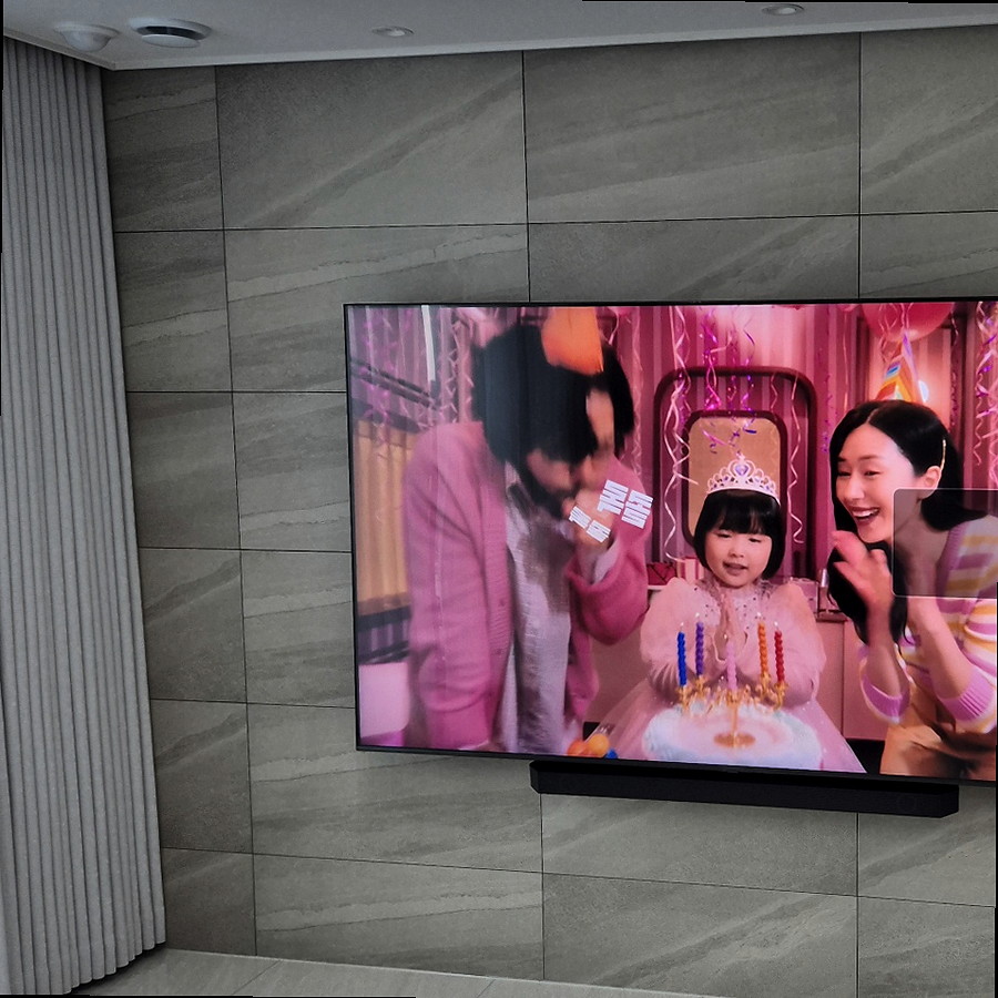 벽걸이TV 설치 현장